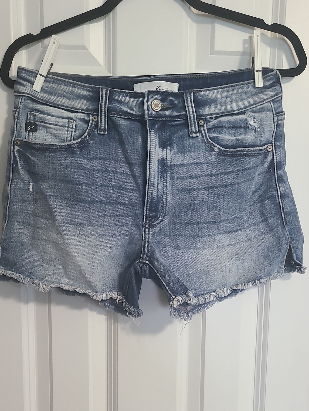 KanCan Light Blue Distressed Cutoff Jean Shorts
